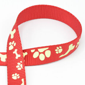 Nastro riflettente Guinzaglio per cani [20 mm] – rosso, 