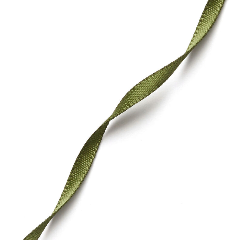 Nastro in satin [3 mm] – verde oliva,  image number 3