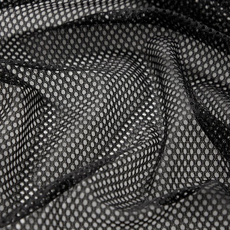 Tessuto a maglia grezzo funzionale – nero,  image number 2