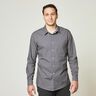 Tessuto per camicia a righe verticali – blu marino/beige,  thumbnail number 6