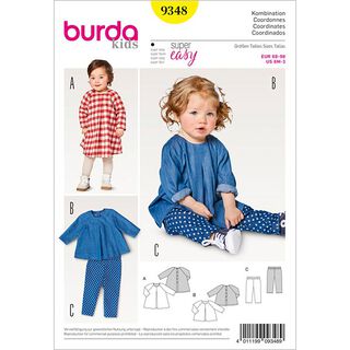 abito neonata / camicetta / pantalone, Burda 9348 | 68 - 98, 
