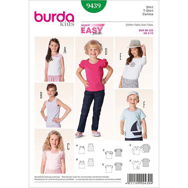 T-Shirt / top, Burda 9439, image number 1