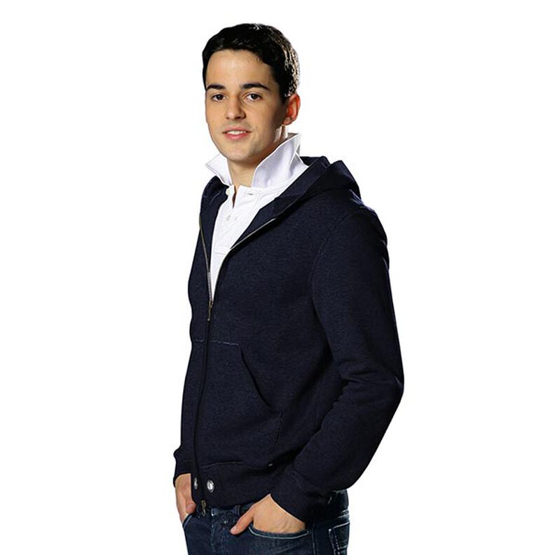 felpa di cotone leggera tinta unita &ndash; blu notte,  image number 5