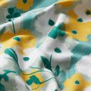 jersey di cotone GOTS, uccelli e fiori | Tula – verde pastello, 