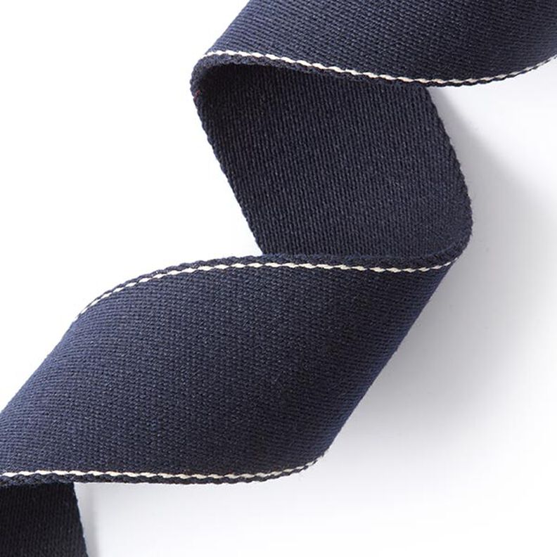 nastro gros-grain per borse, riciclato - blu navy,  image number 2