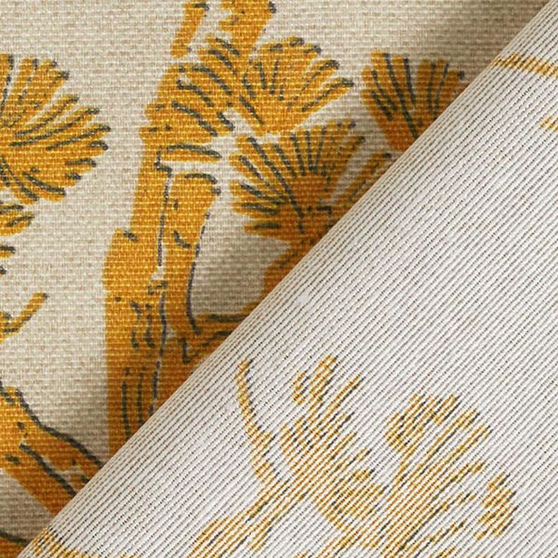 tessuto arredo tessuto canvas gru cinese – beige/giallo curry,  image number 4