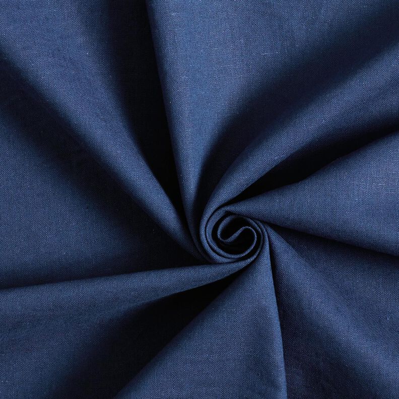 Misto lino-cotone lavato – blu notte,  image number 1