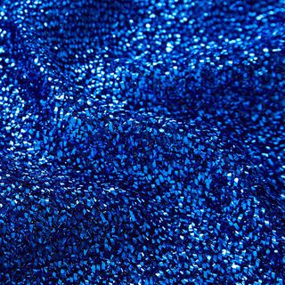 tessuto di Carnevale, maglia con fili argentati – blu marino, 
