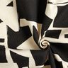 tessuto arredo Jacquard Struttura astratta – nero/bianco lana,  thumbnail number 3