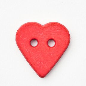 Bottone a forma di cuore [Ø 15 mm] – peperoncino, 