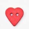 Bottone a forma di cuore [Ø 15 mm] – peperoncino,  thumbnail number 1