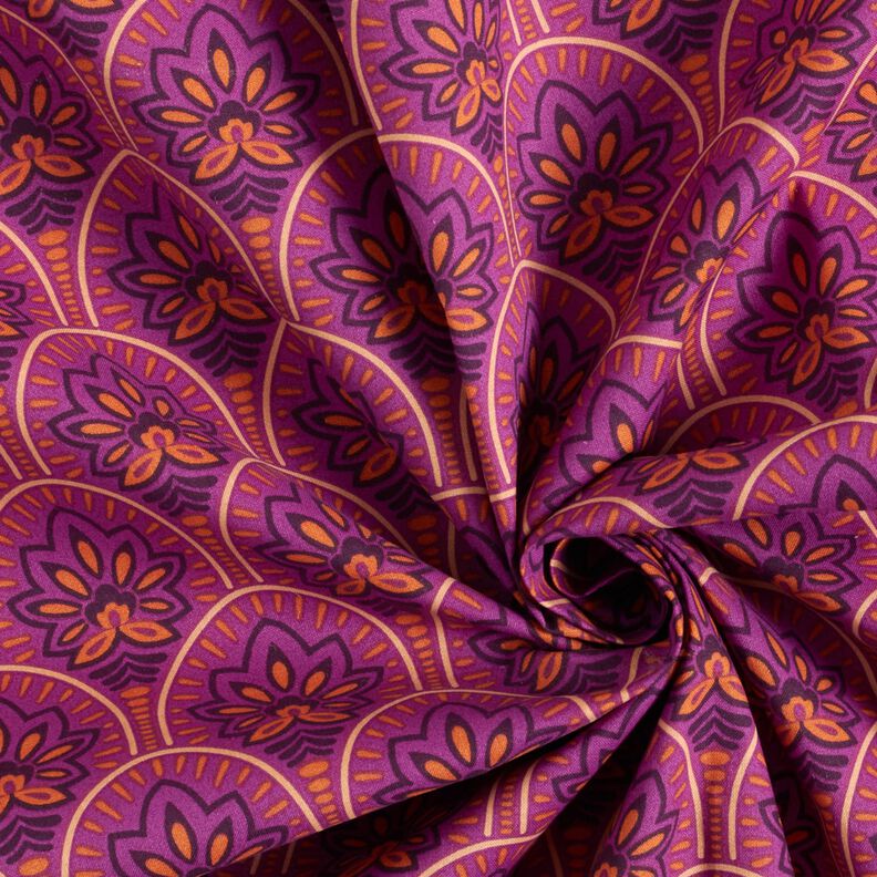 cotone rivestito Soggetti astratti – porpora,  image number 4