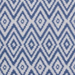 Tessuto jacquard da esterni stile etnico – blu, 