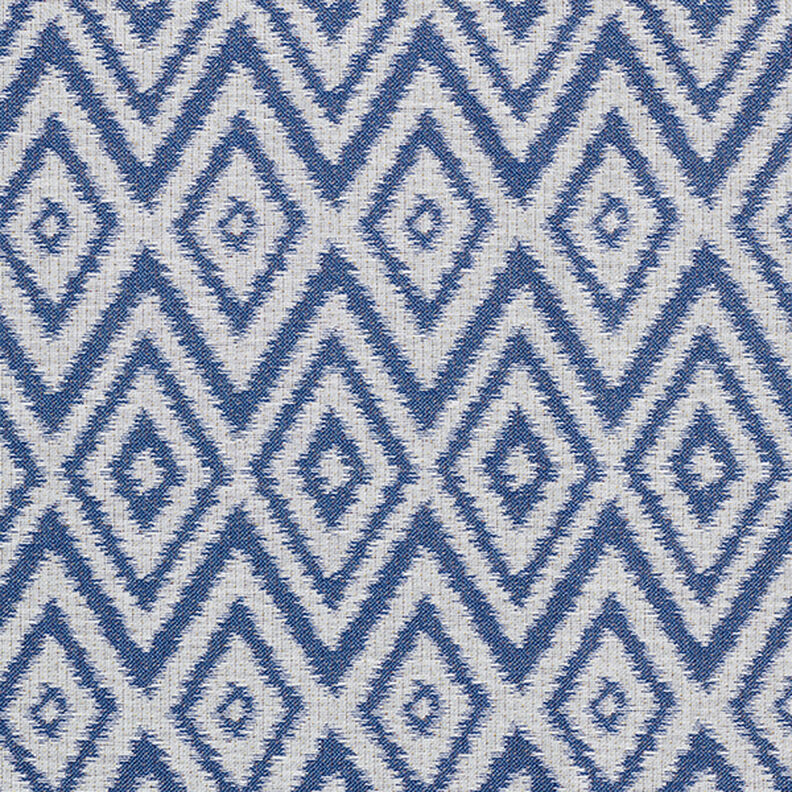 Tessuto jacquard da esterni stile etnico – blu,  image number 1