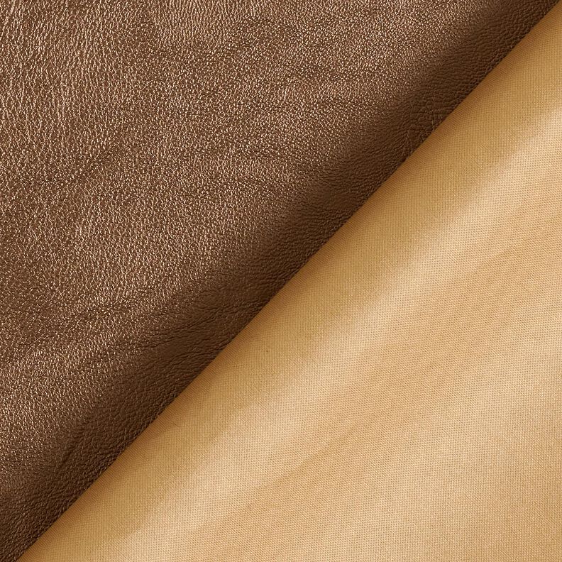 stretch similpelle Metallico – cannella,  image number 3