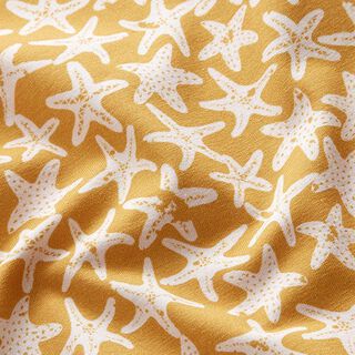 GOTS jersey di cotone stella marina | Tula – giallo curry, 