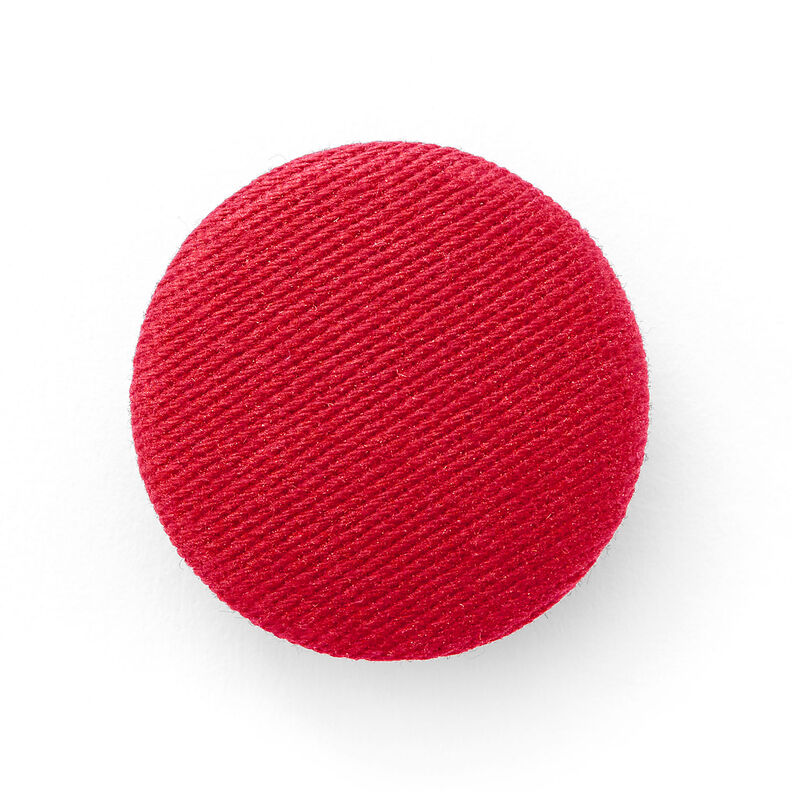 Bottone rivestito, Cotone spigato stretch – peperoncino,  image number 1