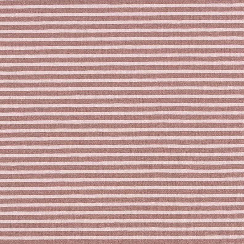 Jersey in cotone a righe sottili – rosa antico chiaro/rosa antico scuro,  image number 1