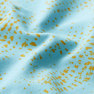 GOTS jersey di cotone pannocchia di granoturco | Tula – azzurro/giallo curry, 