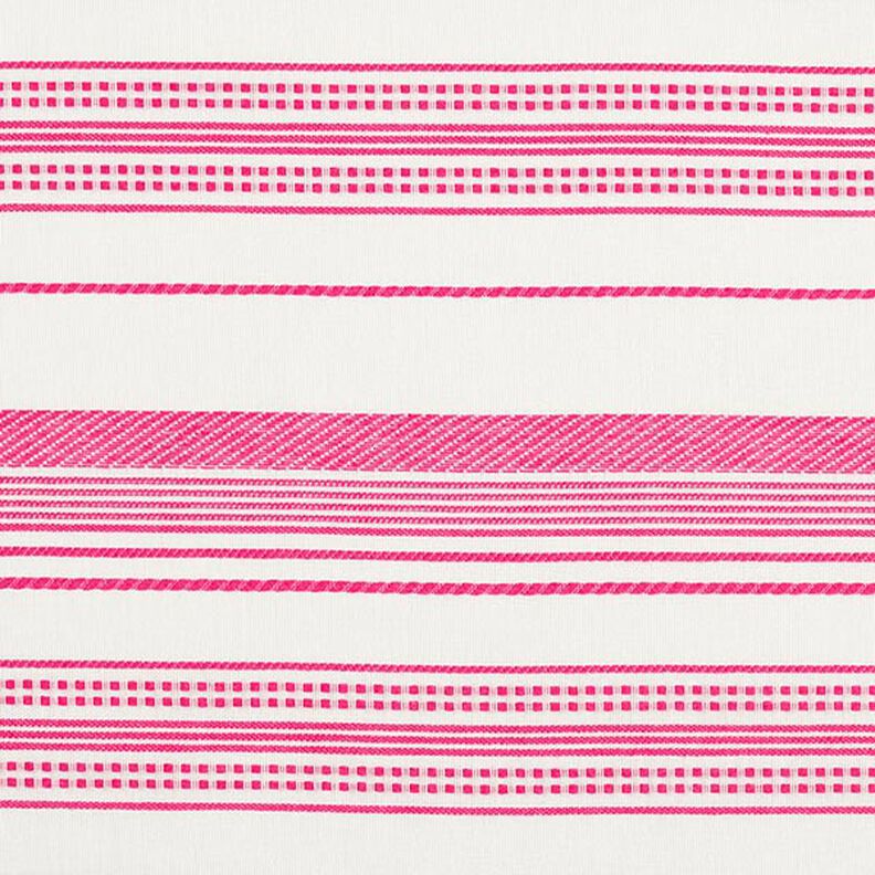 tessuto in cotone, righe ricamate – bianco lana/pink,  image number 1