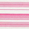 tessuto in cotone, righe ricamate – bianco lana/pink,  thumbnail number 1