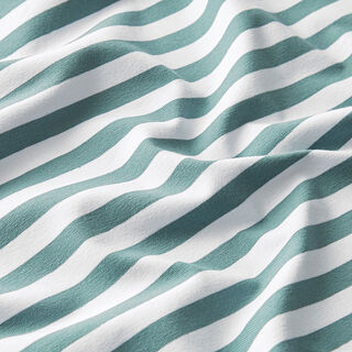 Jersey di cotone righe ampie – menta/bianco, 