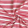 jersey di viscosa, righe glitter irregolari – bianco lana/rosso,  thumbnail number 3