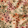 tessuto arredo mezzo panama Amabili fiori – albicocca/rosso merlot,  thumbnail number 2
