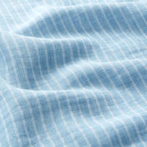mussolina / tessuto doppio increspato Righe tinte in filo | Poppy Fabrics – blu brillante/bianco, 