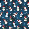 jersey di cotone Panda in spirito natalizio | Glitzerpüppi – blu notte/peperoncino,  thumbnail number 1