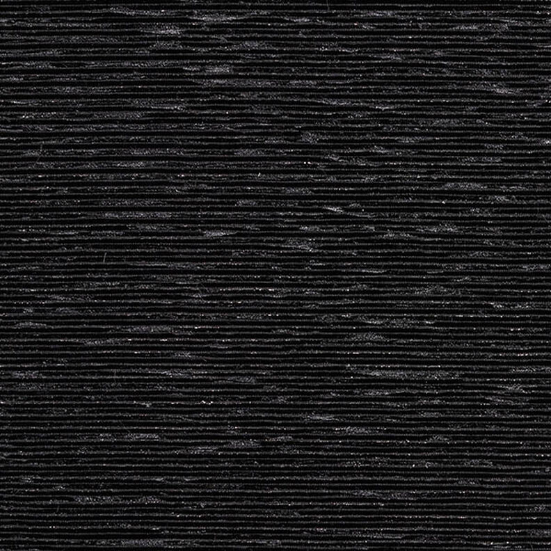 Velluto plissè Lurex in tinta unita – nero,  image number 1