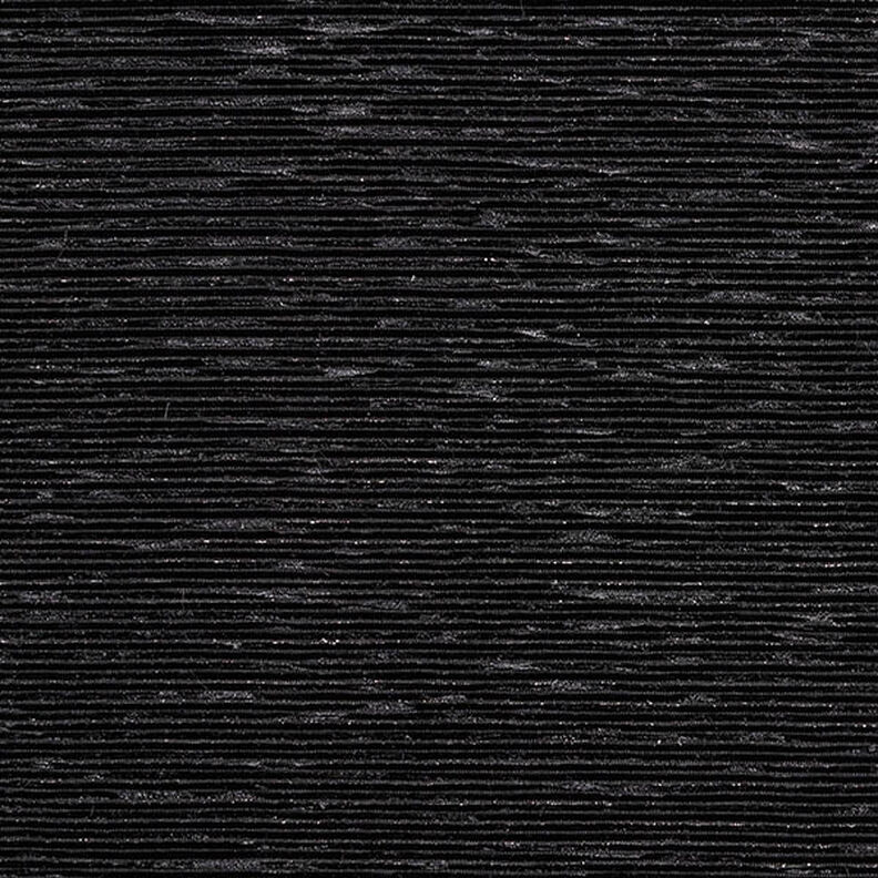 Velluto plissè Lurex in tinta unita – nero,  image number 1