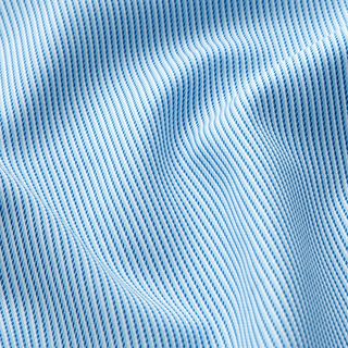 tessuto per camicie, righe longitudinali effetto corda – azzurro/blu marino, 