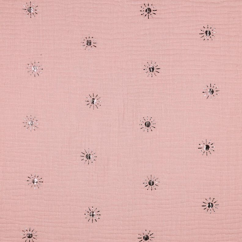 mussolina / tessuto doppio increspato Soli stampa laminata | Poppy Fabrics – rosa antico,  image number 1