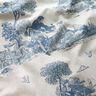 tessuto arredo mezzo panama Picnic di pastore – colore blu jeans/naturale,  thumbnail number 2