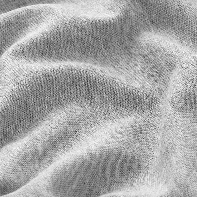tessuto per bordi e polsini mélange – grigio chiaro,  image number 4