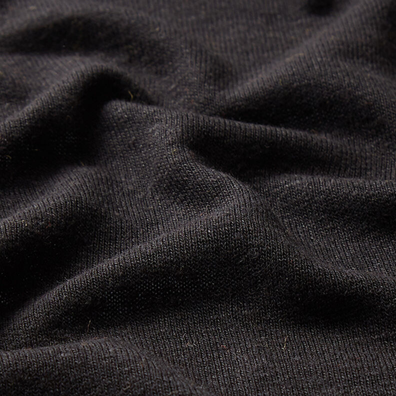 misto lino viscosa tessuto in maglia fine – nero,  image number 2