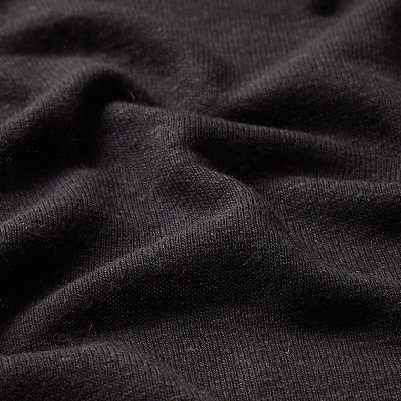 misto lino viscosa tessuto in maglia fine – nero, image number 2