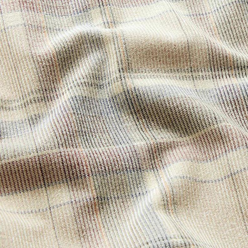 Microvelluto a quadri per bambino – naturale,  image number 2