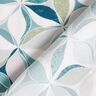 Tessuto di viscosa motivo floreale geometrico – bianco/azzurro,  thumbnail number 4