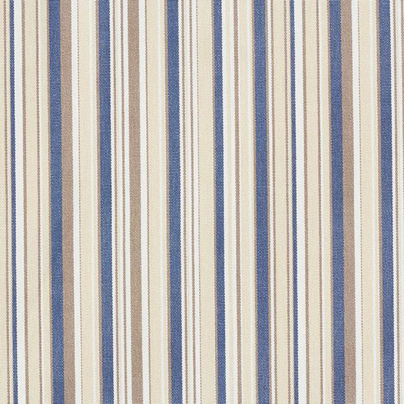 tessuto per tende da sole righe sottili – beige/colore blu jeans,  image number 1