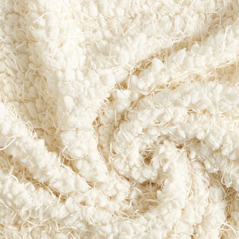 Ecopelliccia con fili a effetto – bianco,  image number 3