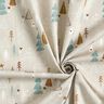 tessuto in cotone popeline Abeti minimalisti – tortora chiaro,  thumbnail number 3