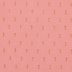tessuto in viscosa, gocce glitter – rosa anticato, 