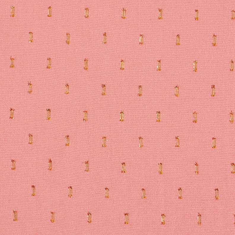 tessuto in viscosa, gocce glitter – rosa anticato,  image number 1