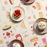 tessuto arredo mezzo panama Torte e pasticcini – beige chiaro/rosa,  thumbnail number 6