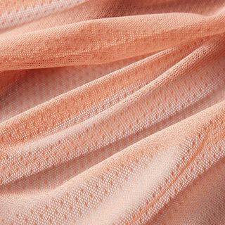 tessuto elastico in pizzo, piccoli pois – salmone, 