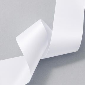 Nastro in satin [50 mm] – bianco, 
