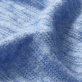 Tessuto a maglia con motivo a trecce melange – blu jeans chiaro, 