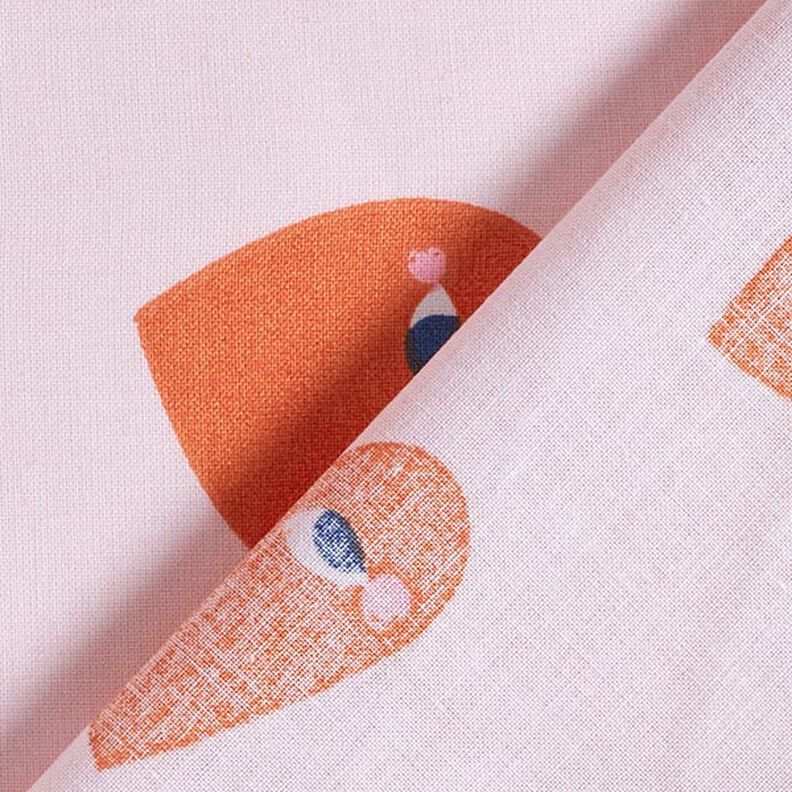 tessuto in cotone cretonne Grandi cuori – rosé/rosso, image number 4